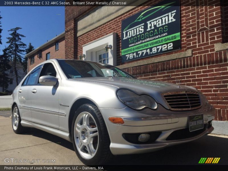 Brilliant Silver Metallic / Charcoal 2003 Mercedes-Benz C 32 AMG Sedan