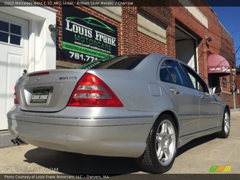 Brilliant Silver Metallic / Charcoal 2003 Mercedes-Benz C 32 AMG Sedan