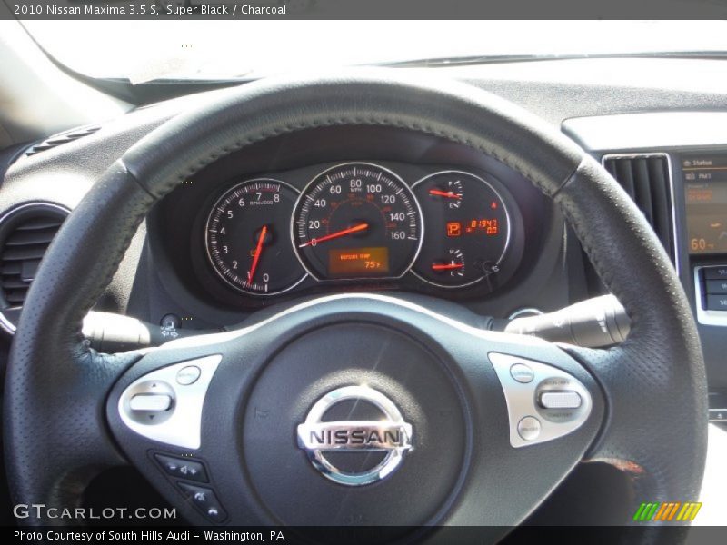 Super Black / Charcoal 2010 Nissan Maxima 3.5 S