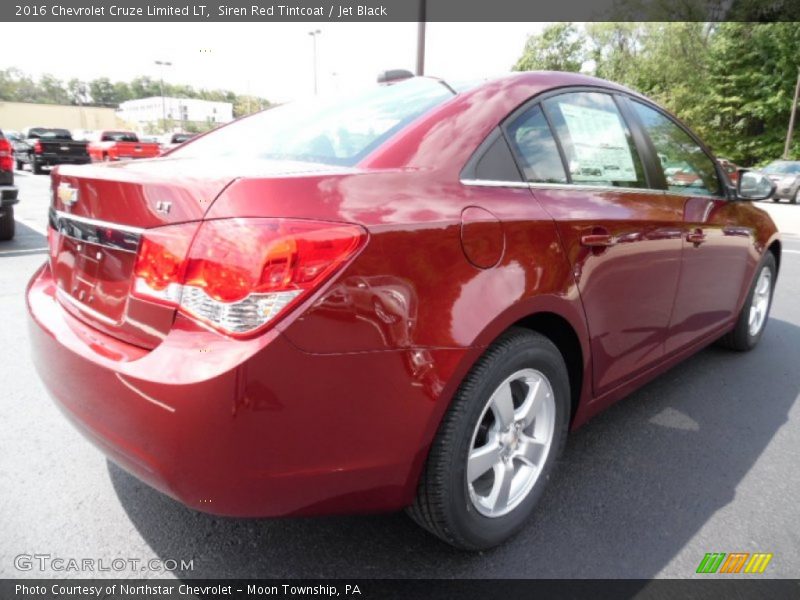 Siren Red Tintcoat / Jet Black 2016 Chevrolet Cruze Limited LT