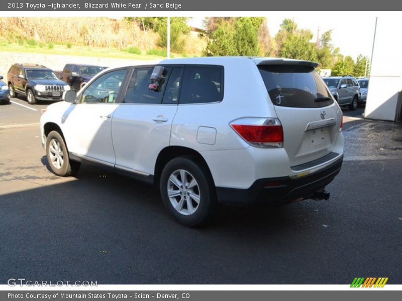 Blizzard White Pearl / Sand Beige 2013 Toyota Highlander