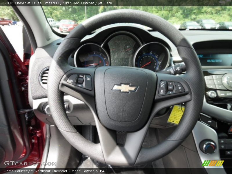 Siren Red Tintcoat / Jet Black 2016 Chevrolet Cruze Limited LT