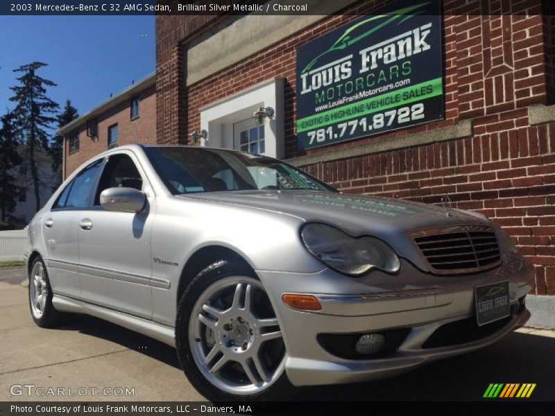 Brilliant Silver Metallic / Charcoal 2003 Mercedes-Benz C 32 AMG Sedan