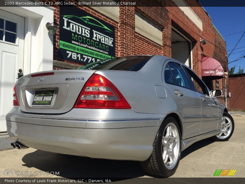 Brilliant Silver Metallic / Charcoal 2003 Mercedes-Benz C 32 AMG Sedan