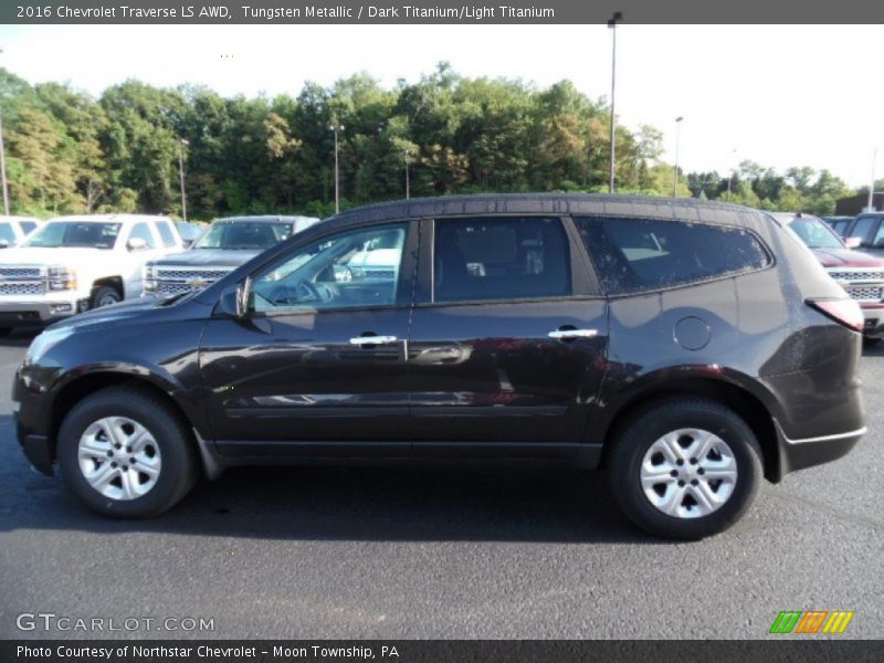 Tungsten Metallic / Dark Titanium/Light Titanium 2016 Chevrolet Traverse LS AWD