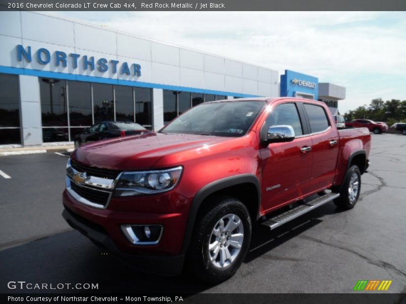Red Rock Metallic / Jet Black 2016 Chevrolet Colorado LT Crew Cab 4x4