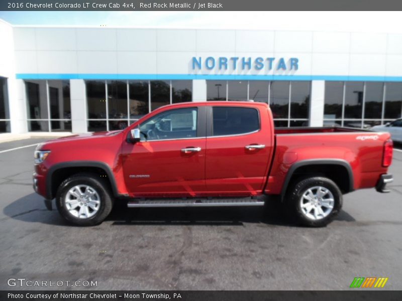 Red Rock Metallic / Jet Black 2016 Chevrolet Colorado LT Crew Cab 4x4