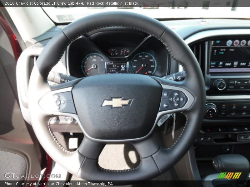 Red Rock Metallic / Jet Black 2016 Chevrolet Colorado LT Crew Cab 4x4