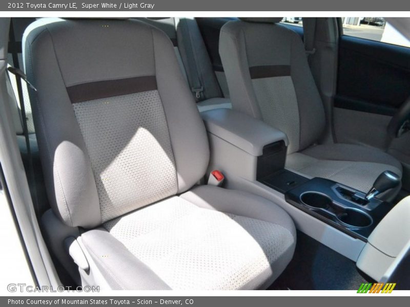 Super White / Light Gray 2012 Toyota Camry LE