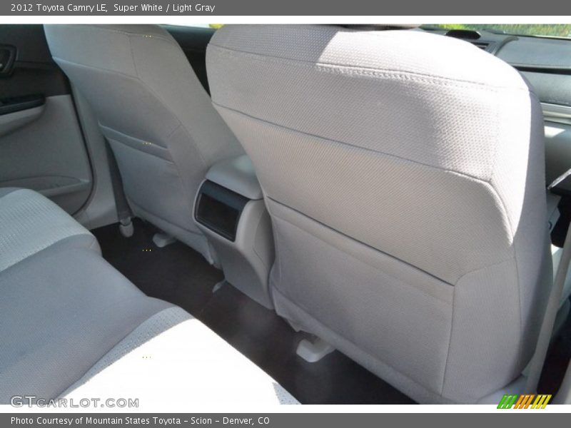 Super White / Light Gray 2012 Toyota Camry LE