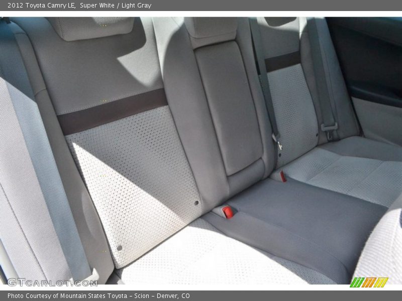 Super White / Light Gray 2012 Toyota Camry LE