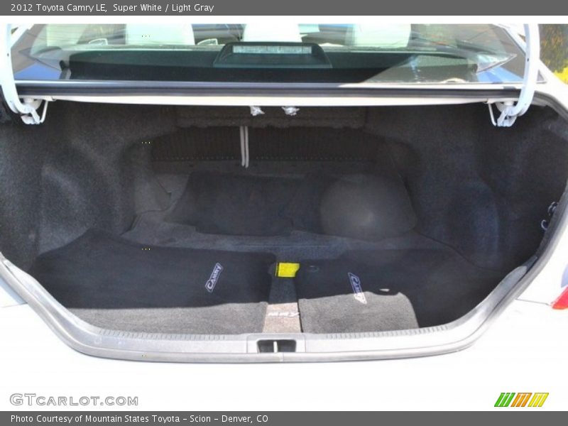 Super White / Light Gray 2012 Toyota Camry LE