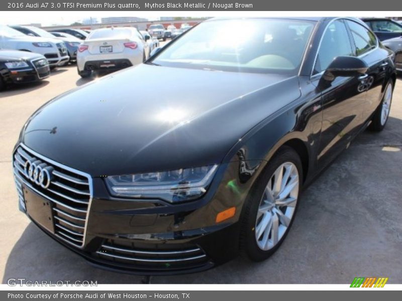Mythos Black Metallic / Nougat Brown 2016 Audi A7 3.0 TFSI Premium Plus quattro