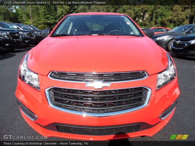 Red Hot / Jet Black/Medium Titanium 2016 Chevrolet Cruze Limited LS