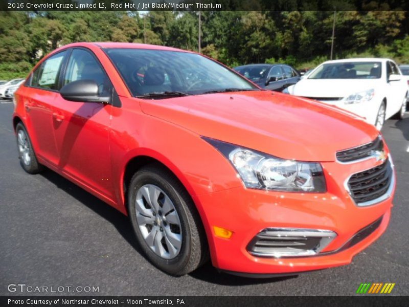 Red Hot / Jet Black/Medium Titanium 2016 Chevrolet Cruze Limited LS