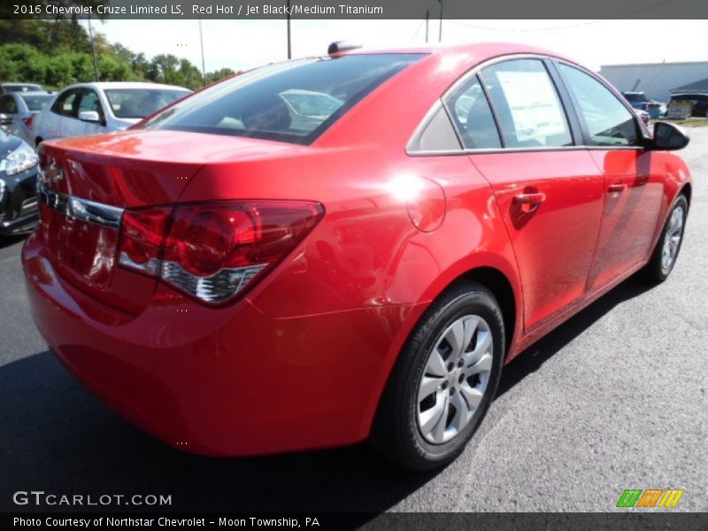 Red Hot / Jet Black/Medium Titanium 2016 Chevrolet Cruze Limited LS