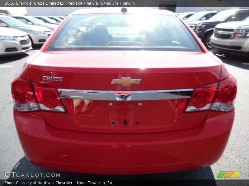 Red Hot / Jet Black/Medium Titanium 2016 Chevrolet Cruze Limited LS