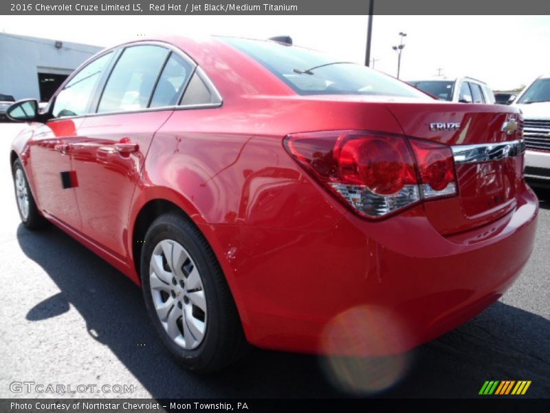 Red Hot / Jet Black/Medium Titanium 2016 Chevrolet Cruze Limited LS