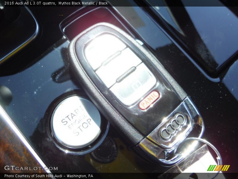 Mythos Black Metallic / Black 2016 Audi A8 L 3.0T quattro