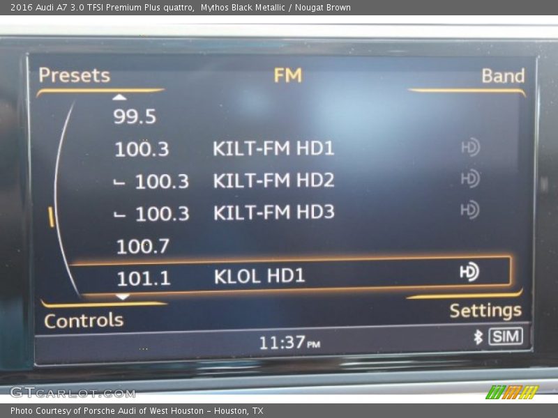 Mythos Black Metallic / Nougat Brown 2016 Audi A7 3.0 TFSI Premium Plus quattro