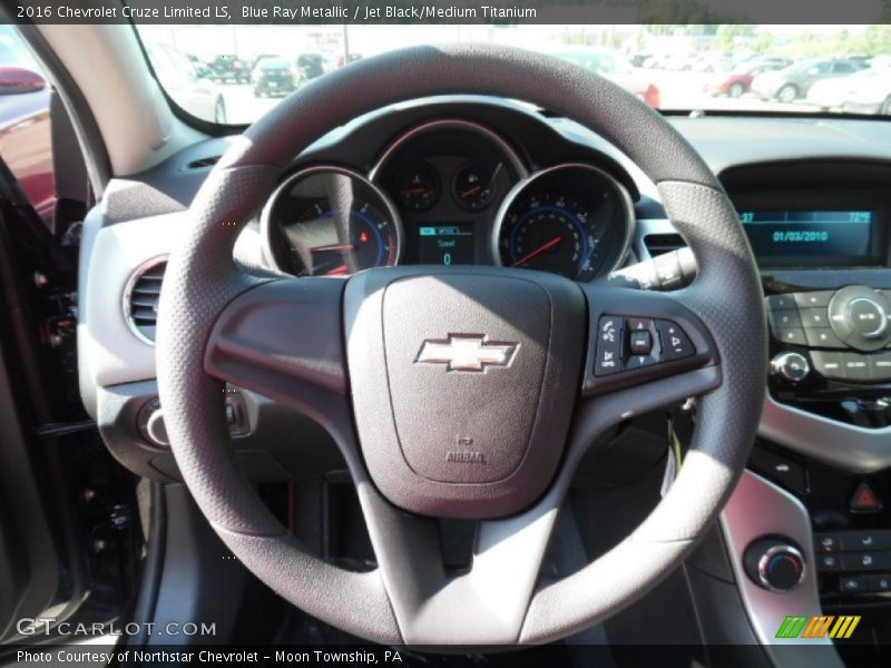 Blue Ray Metallic / Jet Black/Medium Titanium 2016 Chevrolet Cruze Limited LS