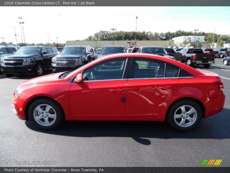 Red Hot / Jet Black 2016 Chevrolet Cruze Limited LT