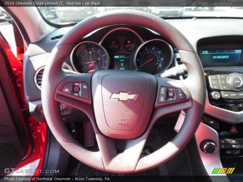 Red Hot / Jet Black 2016 Chevrolet Cruze Limited LT
