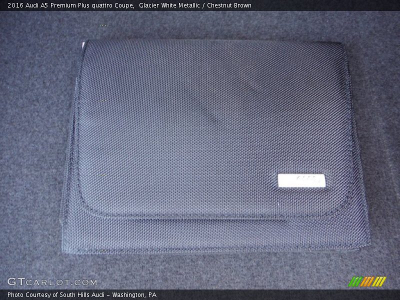 Glacier White Metallic / Chestnut Brown 2016 Audi A5 Premium Plus quattro Coupe