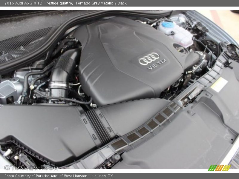 Tornado Grey Metallic / Black 2016 Audi A6 3.0 TDI Prestige quattro