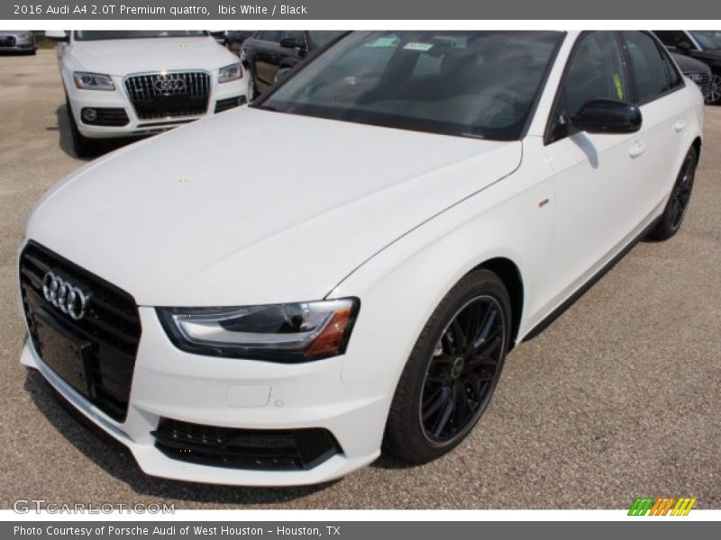 Ibis White / Black 2016 Audi A4 2.0T Premium quattro