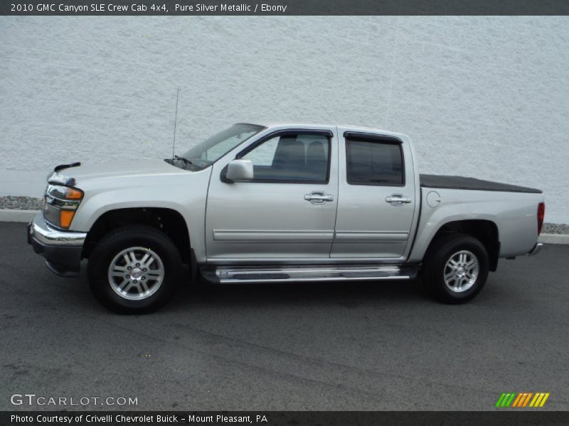 Pure Silver Metallic / Ebony 2010 GMC Canyon SLE Crew Cab 4x4