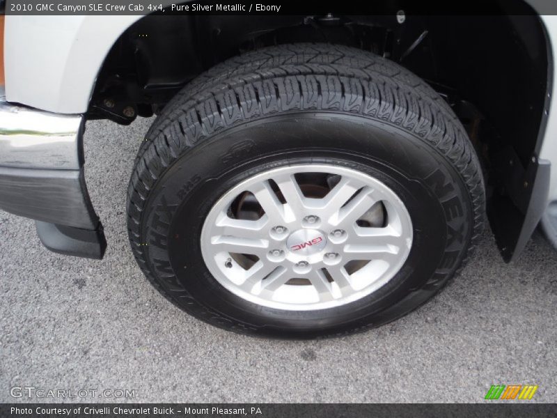 Pure Silver Metallic / Ebony 2010 GMC Canyon SLE Crew Cab 4x4