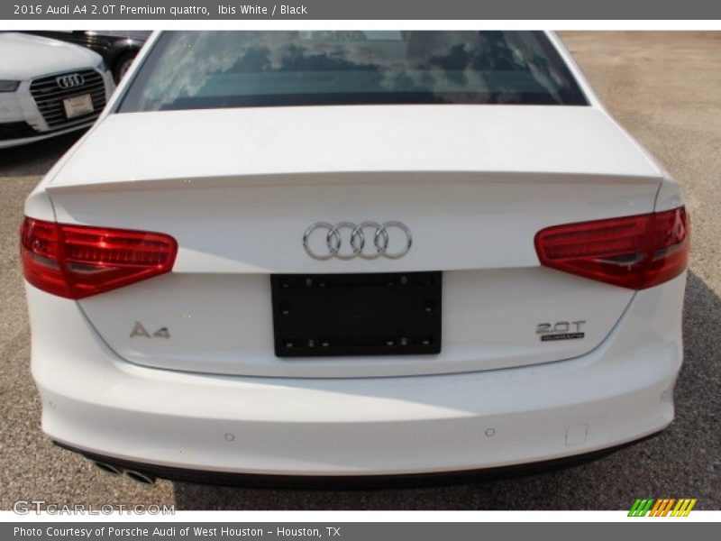 Ibis White / Black 2016 Audi A4 2.0T Premium quattro