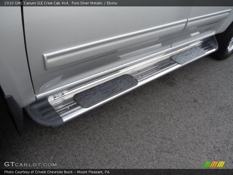 Pure Silver Metallic / Ebony 2010 GMC Canyon SLE Crew Cab 4x4