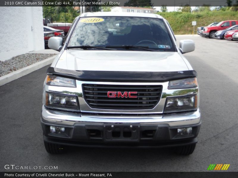 Pure Silver Metallic / Ebony 2010 GMC Canyon SLE Crew Cab 4x4