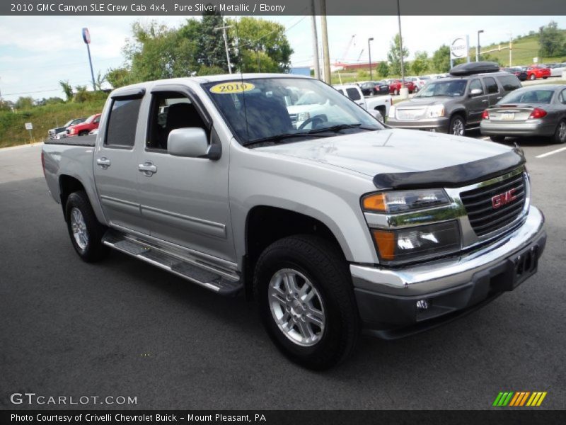 Pure Silver Metallic / Ebony 2010 GMC Canyon SLE Crew Cab 4x4