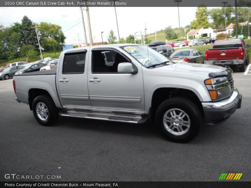 Pure Silver Metallic / Ebony 2010 GMC Canyon SLE Crew Cab 4x4