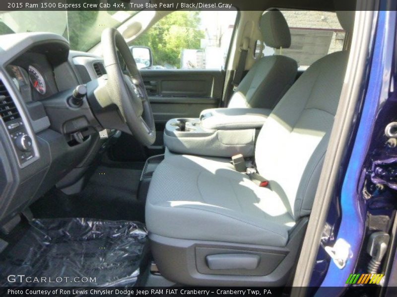 True Blue Pearl / Black/Diesel Gray 2015 Ram 1500 Express Crew Cab 4x4