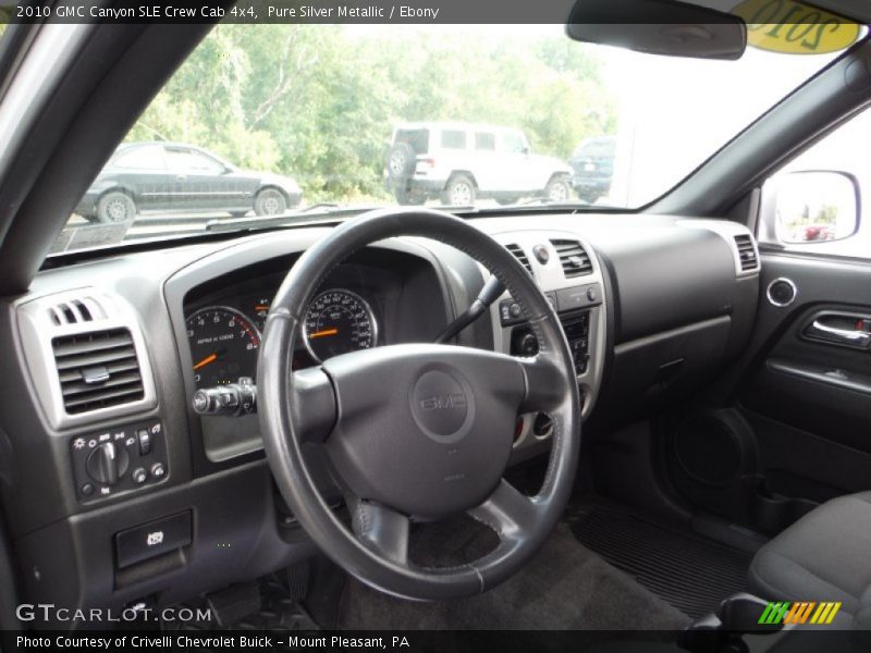Pure Silver Metallic / Ebony 2010 GMC Canyon SLE Crew Cab 4x4