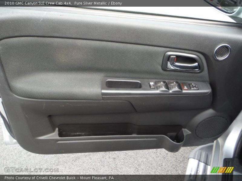 Pure Silver Metallic / Ebony 2010 GMC Canyon SLE Crew Cab 4x4