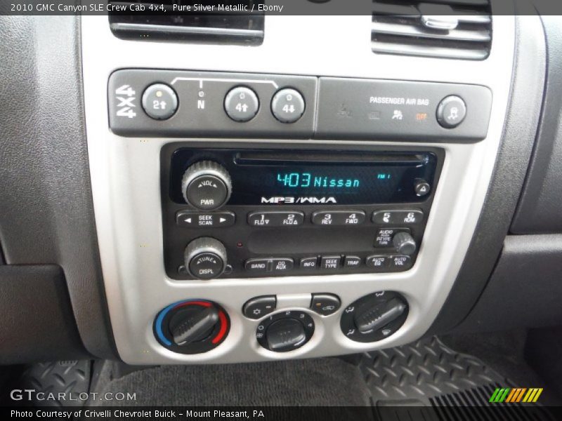 Pure Silver Metallic / Ebony 2010 GMC Canyon SLE Crew Cab 4x4