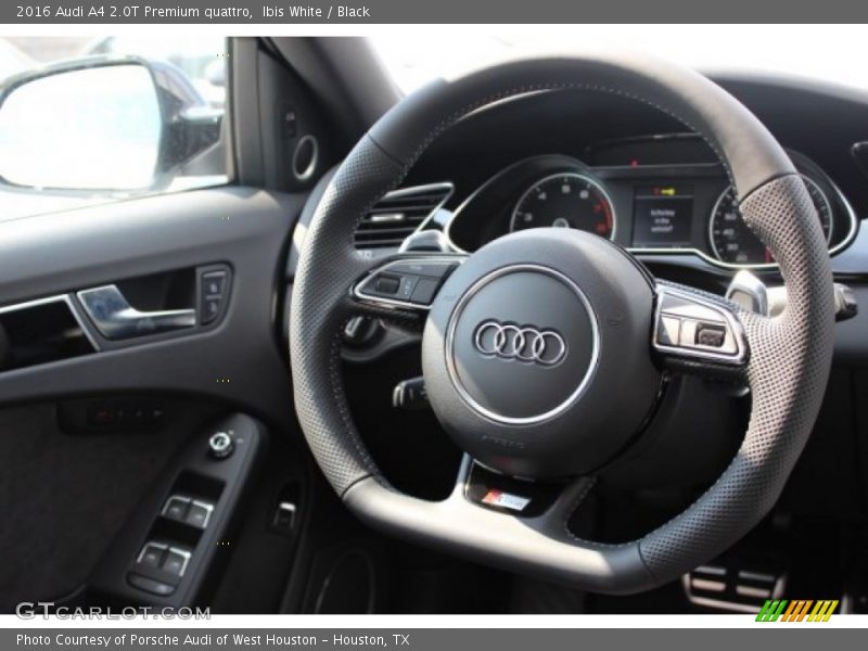 Ibis White / Black 2016 Audi A4 2.0T Premium quattro