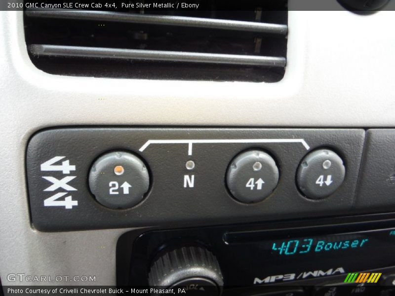 Pure Silver Metallic / Ebony 2010 GMC Canyon SLE Crew Cab 4x4
