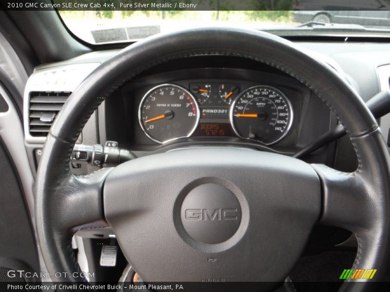 Pure Silver Metallic / Ebony 2010 GMC Canyon SLE Crew Cab 4x4