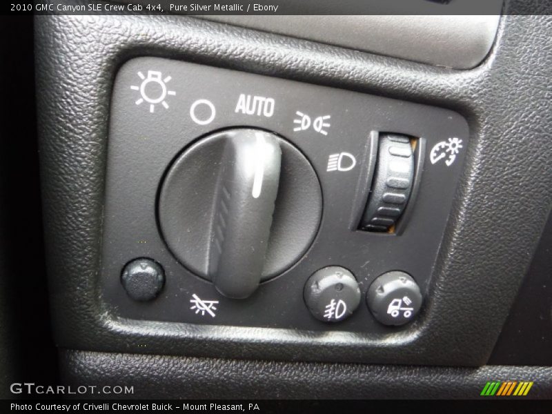 Pure Silver Metallic / Ebony 2010 GMC Canyon SLE Crew Cab 4x4