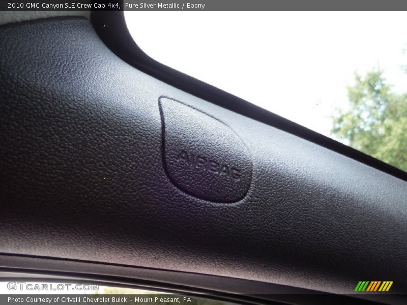 Pure Silver Metallic / Ebony 2010 GMC Canyon SLE Crew Cab 4x4