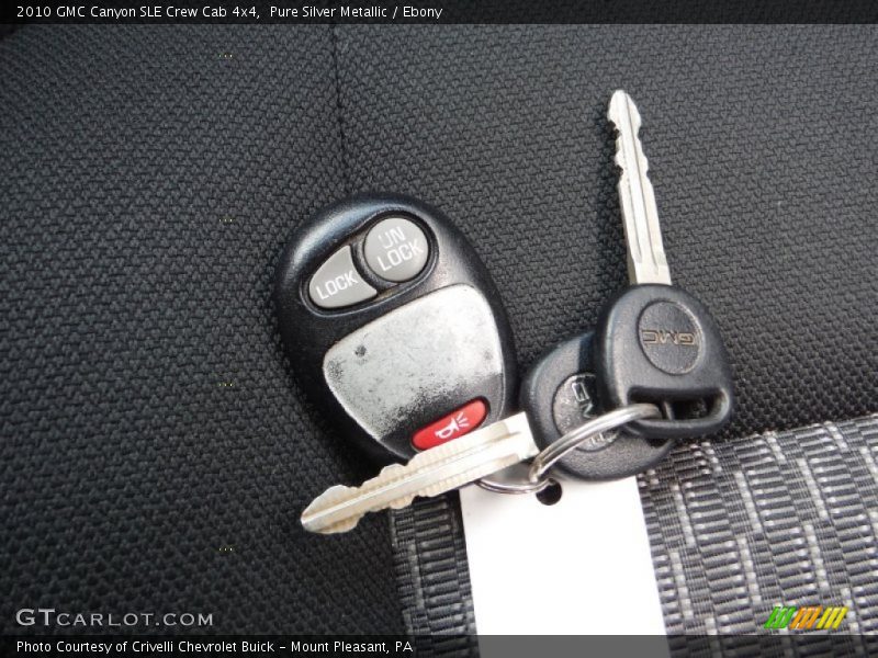 Pure Silver Metallic / Ebony 2010 GMC Canyon SLE Crew Cab 4x4