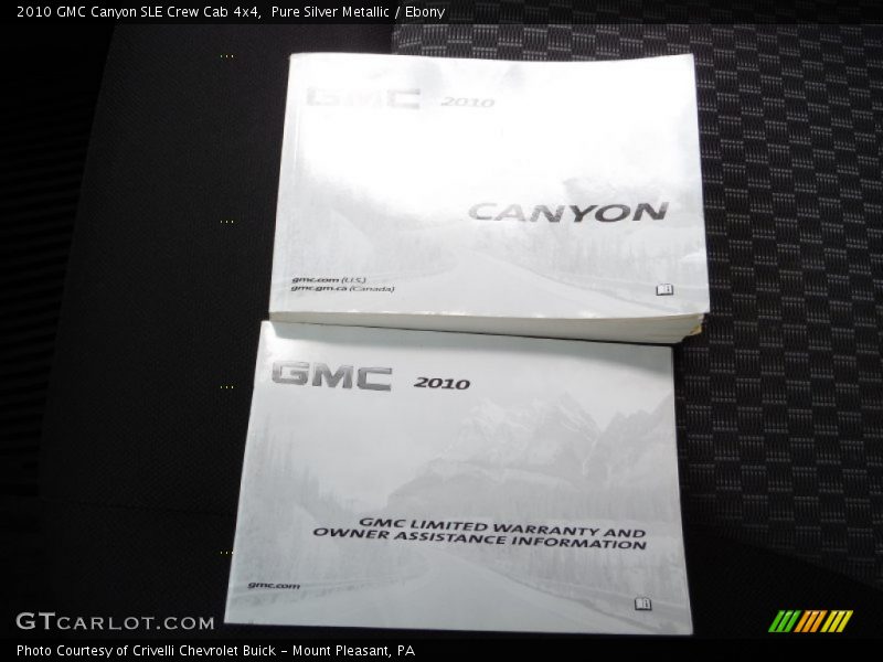 Pure Silver Metallic / Ebony 2010 GMC Canyon SLE Crew Cab 4x4