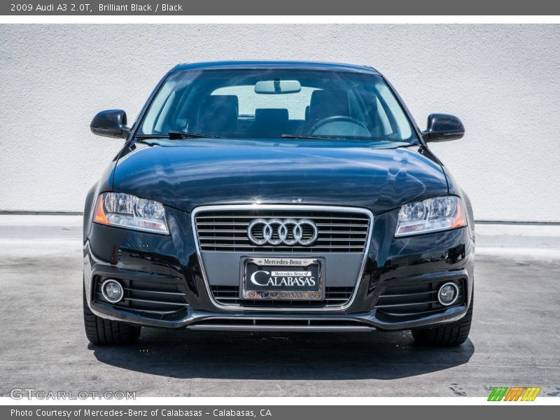 Brilliant Black / Black 2009 Audi A3 2.0T