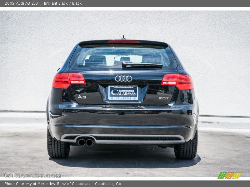 Brilliant Black / Black 2009 Audi A3 2.0T
